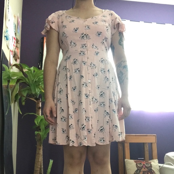 Blue Bird Printed Dress - Picture 1 of 3